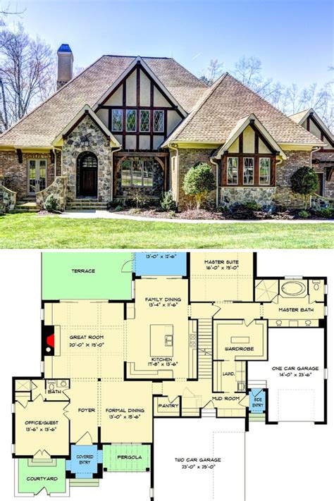 tudor style house floor plans